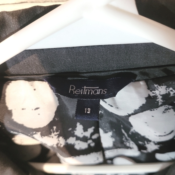 13 Reitmans gray Herringbone blazer - Picture 4 of 10